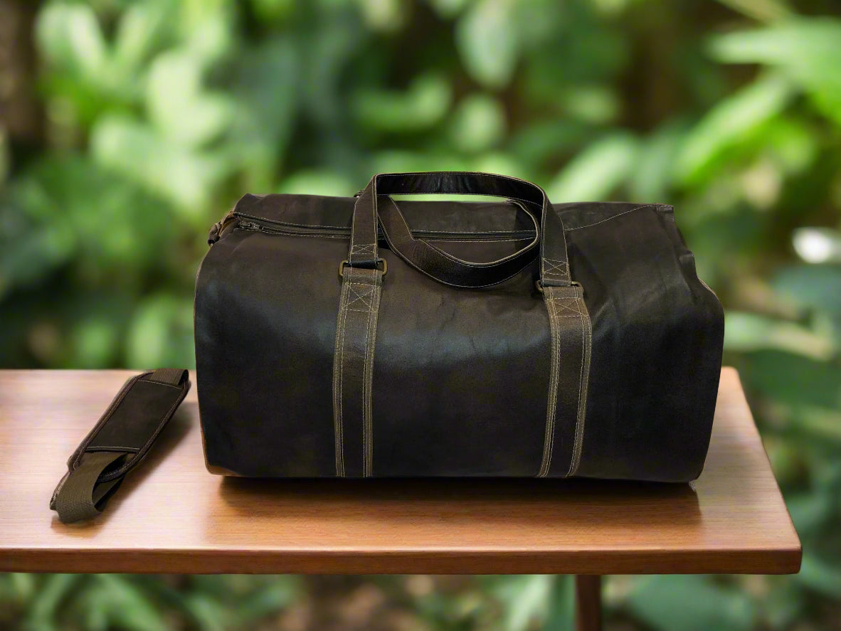 Multi-Function Leather Travelling Bag (coffee brown) 