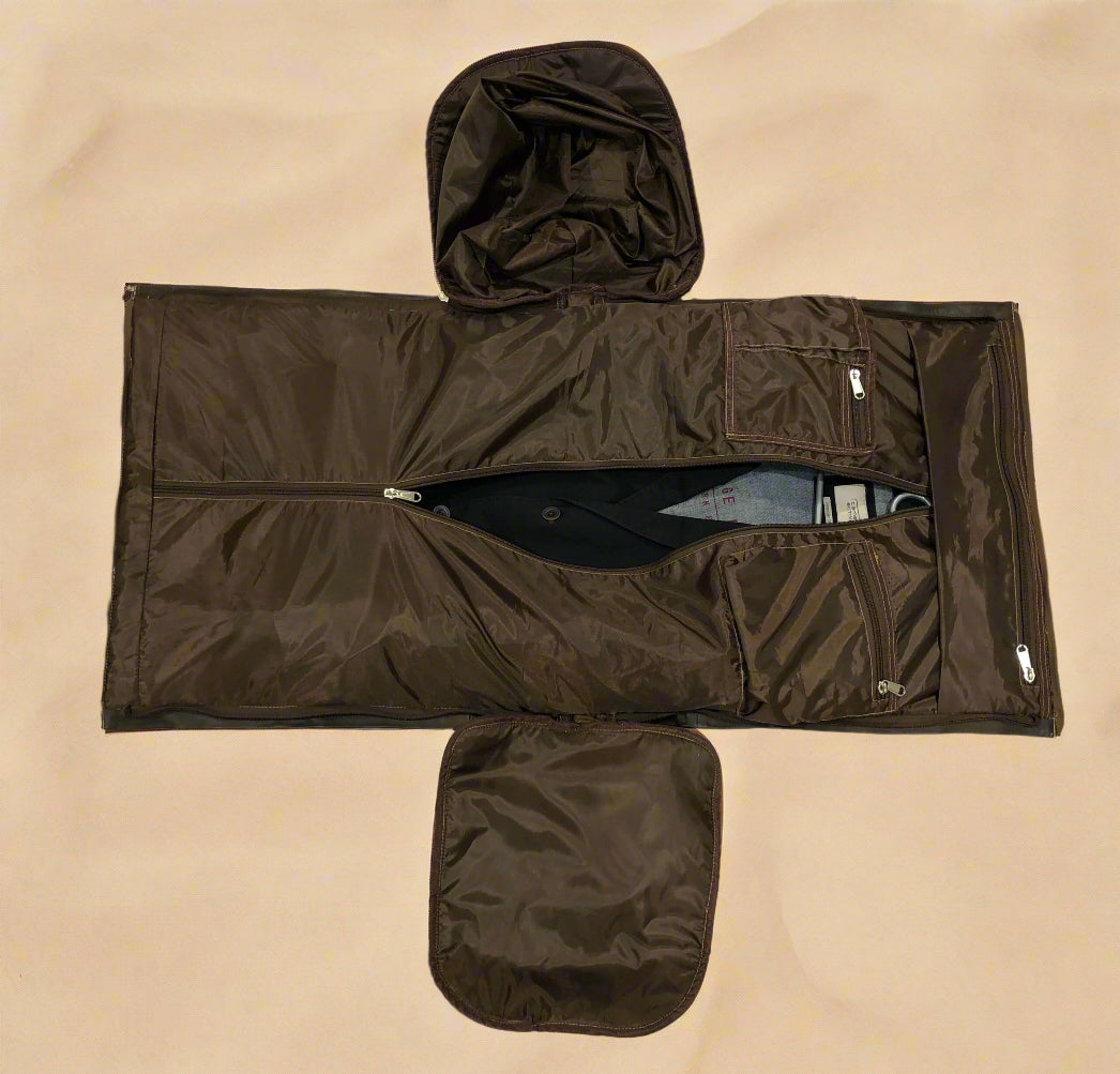 Multi-Function Leather Travelling Bag (coffee brown) 