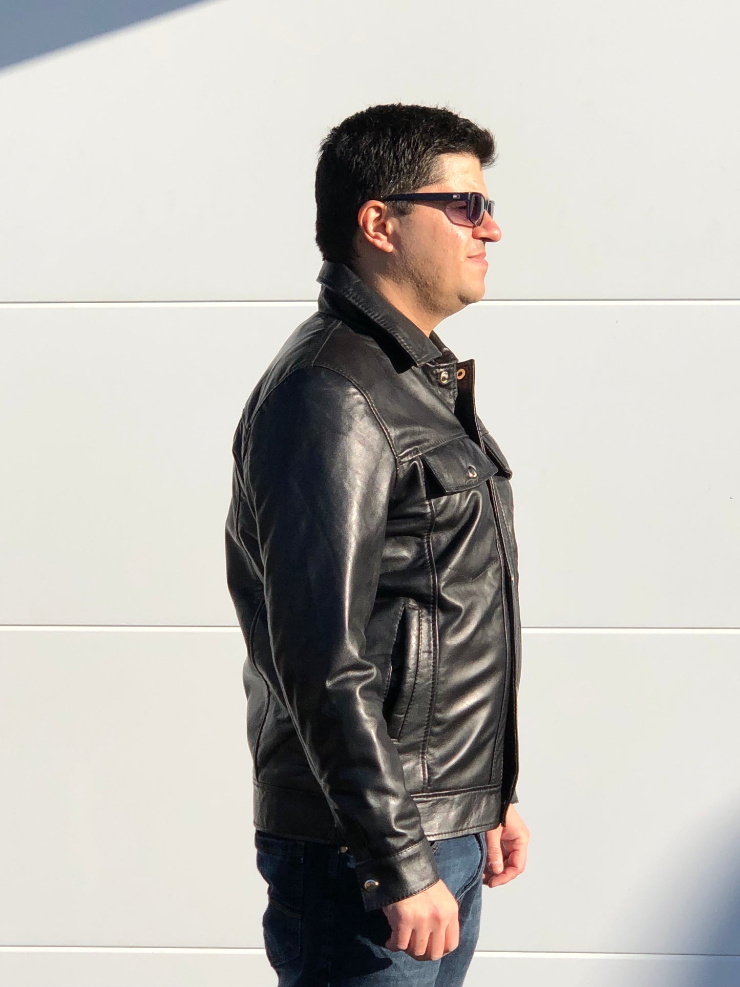 Dordrecht Mode Men Leather Jacket