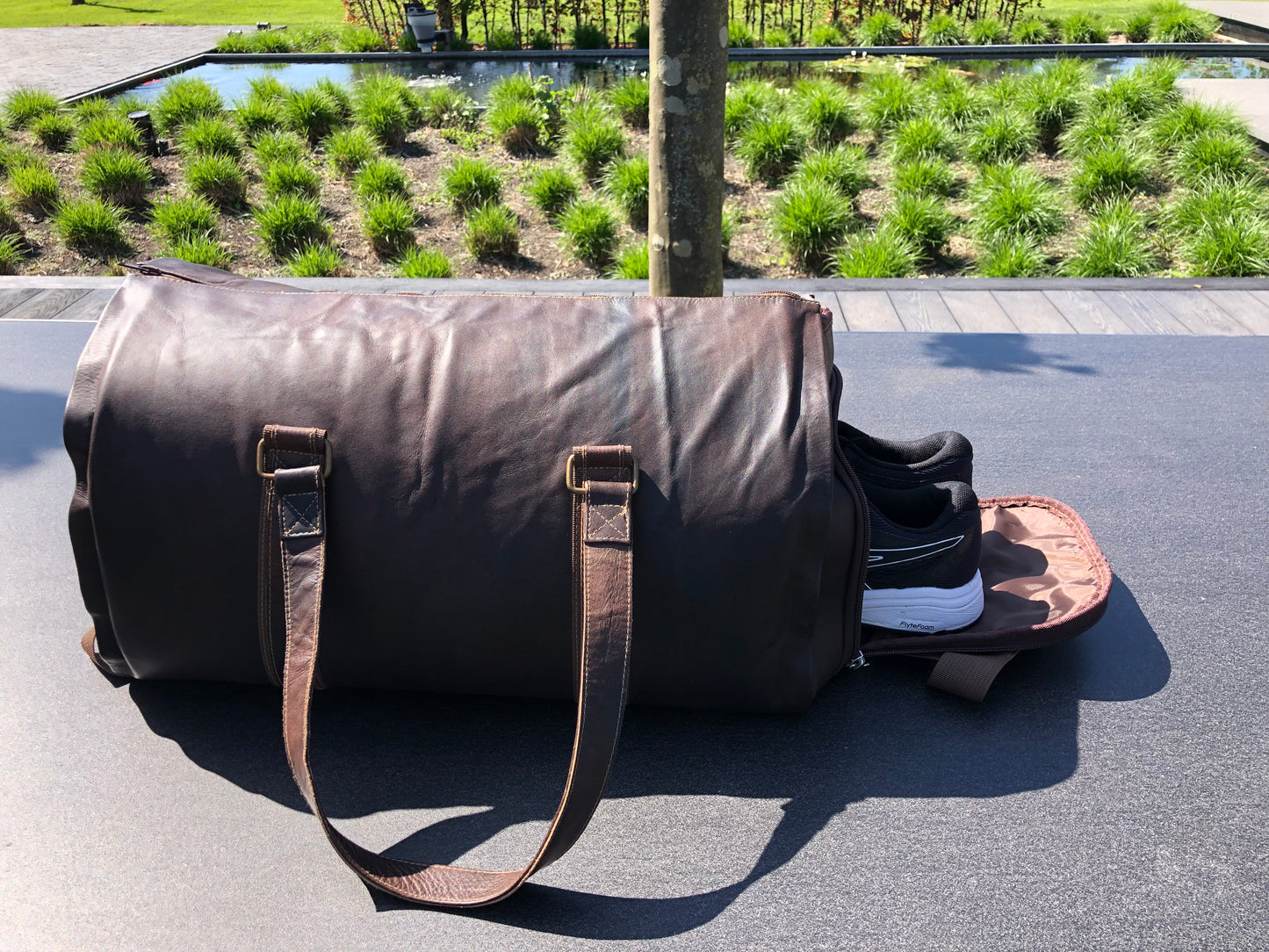 Multi-Function Leather Travelling Bag (coffee brown) 