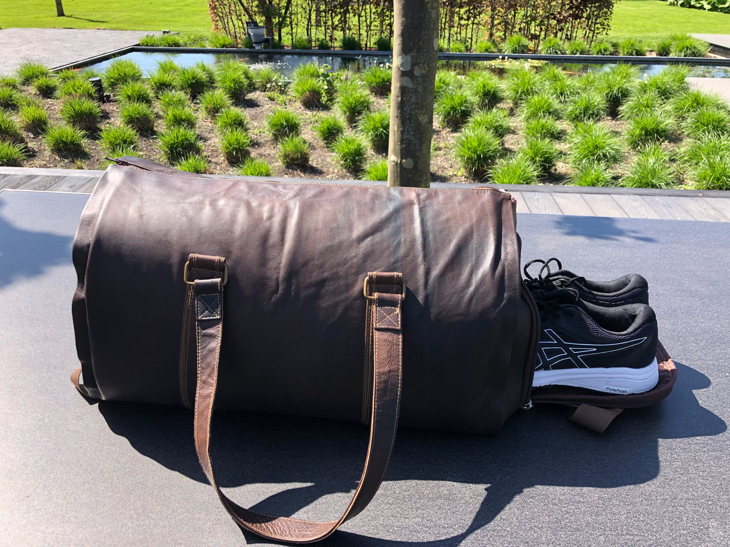 Multi-Function Leather Travelling Bag (coffee brown) 