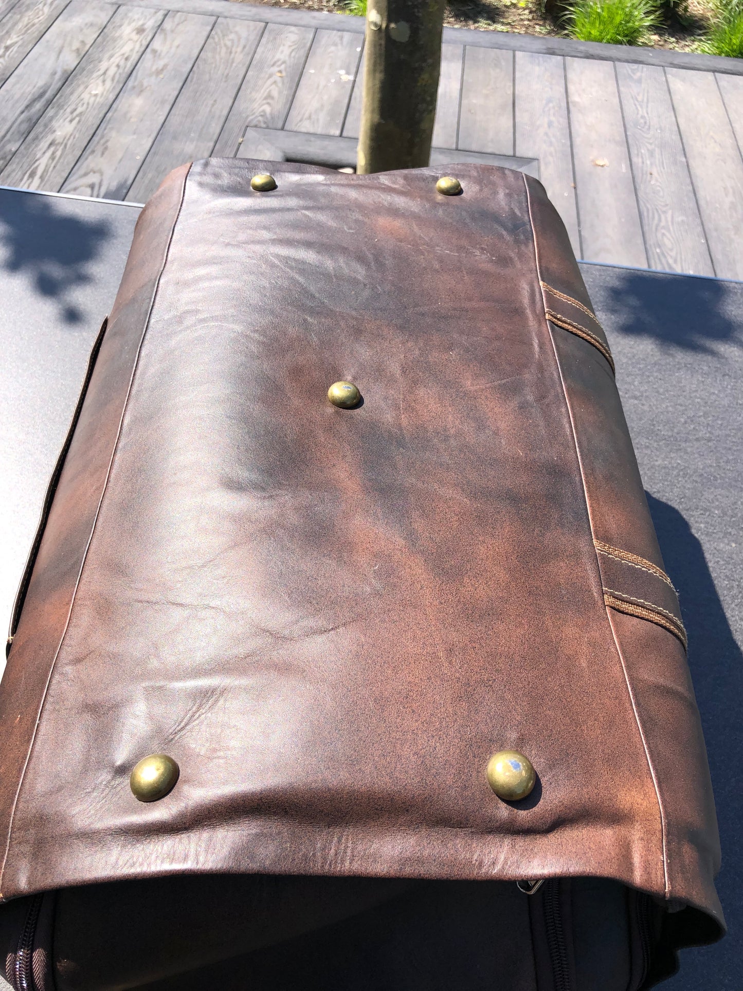 Multi-Function Leather Travelling Bag (coffee brown) 